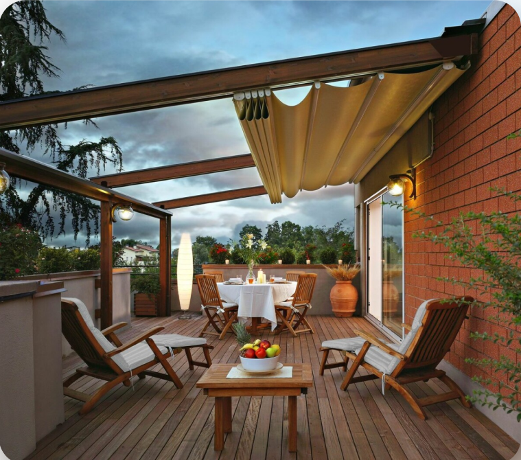 Retractable Pergola Roof